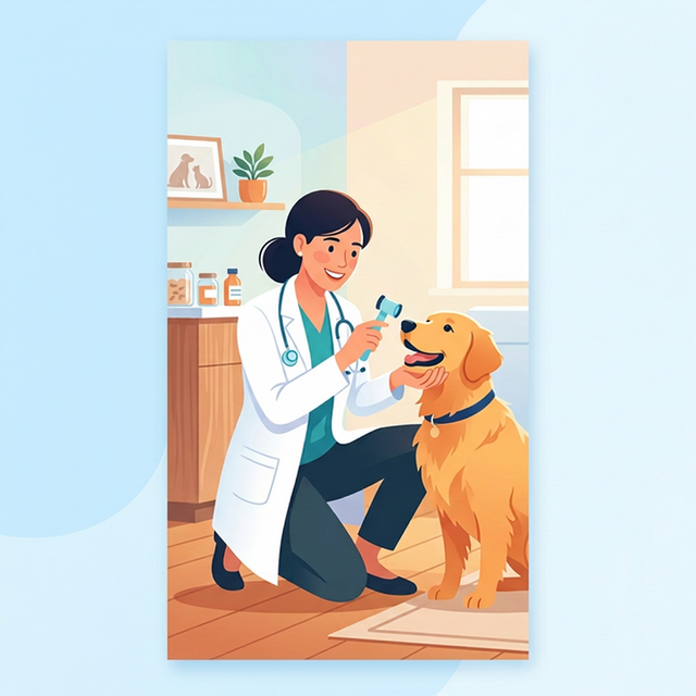 Veterinary care illustration