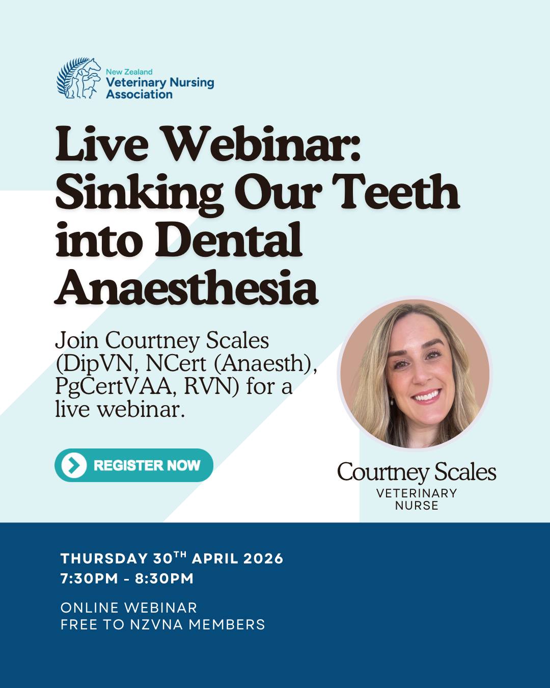NZVNA Webinar: Sinking our teeth into dental anaesthesia